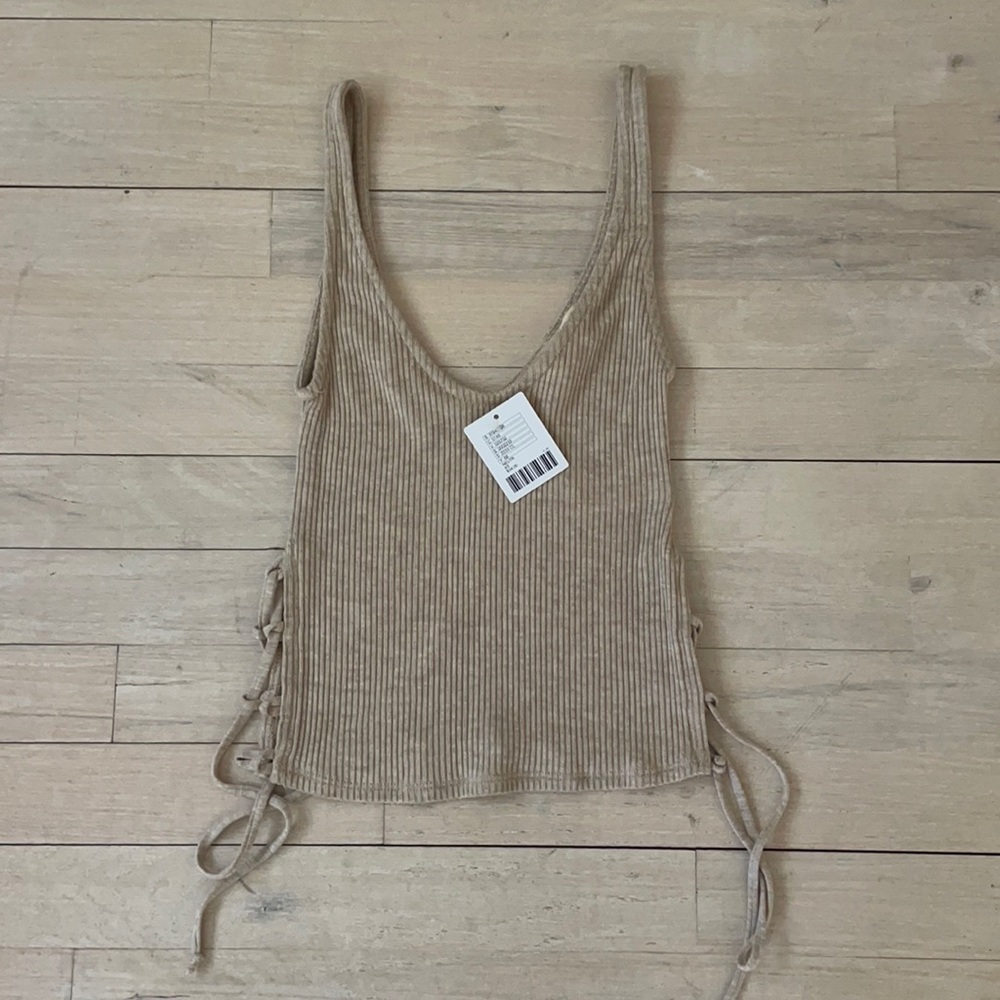 Urban Outfitters side lace-up tank